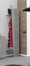 Garderobenpaneel >Viterbo< in Beton Nachbildung -...