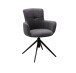 Esszimmerstuhl >Megara< (2-er Set) in Anthrazit aus Metall - 60x87x64cm (BxHxT)