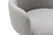 Esszimmerstuhl >Megara< (2-er Set) in Grau aus Metall - 60x87x64cm (BxHxT)