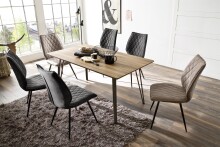 Esszimmerstuhl >Nashville< (2-er Set) in Anthrazit aus Metall - 50x96x64 (BxHxT)
