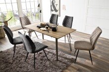 Esszimmerstuhl >Nashville< (2-er Set) in Anthrazit aus Metall - 50x96x64 (BxHxT)
