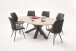 Esszimmerstuhl >Nashville< (2-er Set) in Anthrazit aus Metall - 50x96x64 (BxHxT)