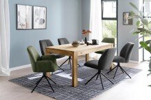 Esszimmerstuhl >Pettau< (2-er Set) in Anthrazit aus Metall - 49x88x63cm (BxHxT)