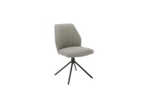 Esszimmerstuhl >Pettau< (2-er Set) in Cappuccino aus Metall - 49x88x63cm (BxHxT)