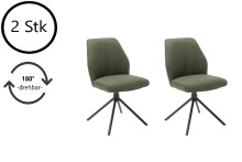 Esszimmerstuhl >Pettau< (2-er Set) in Olive aus...