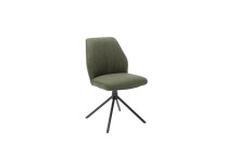 Esszimmerstuhl >Pettau< (2-er Set) in Olive aus Metall - 49x88x63cm (BxHxT)