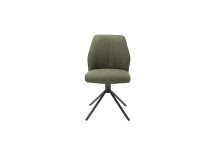 Esszimmerstuhl >Pettau< (2-er Set) in Olive aus Metall - 49x88x63cm (BxHxT)