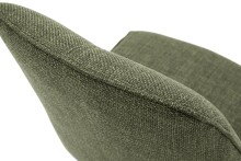 Esszimmerstuhl >Pettau< (2-er Set) in Olive aus Metall - 49x88x63cm (BxHxT)