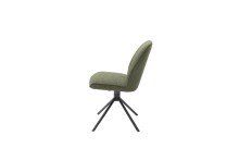 Esszimmerstuhl >Pettau< (2-er Set) in Olive aus Metall - 49x88x63cm (BxHxT)