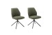 Esszimmerstuhl >Pettau< (2-er Set) in Olive aus Metall - 49x88x63cm (BxHxT)