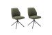 Esszimmerstuhl >Pettau< (2-er Set) in Olive aus Metall - 49x88x63cm (BxHxT)