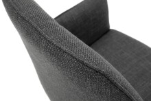 Esszimmerstuhl >Pettau< (2-er Set) in Anthrazit aus Metall - 59x88x63cm (BxHxT)