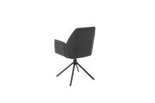 Esszimmerstuhl >Pettau< (2-er Set) in Anthrazit aus Metall - 59x88x63cm (BxHxT)