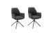 Esszimmerstuhl >Pettau< (2-er Set) in Anthrazit aus Metall - 59x88x63cm (BxHxT)