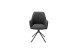 Esszimmerstuhl >Pettau< (2-er Set) in Anthrazit aus Metall - 59x88x63cm (BxHxT)