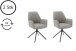 Esszimmerstuhl >Pettau< (2-er Set) in Cappuccino aus Metall - 59x88x63cm (BxHxT)