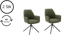 Esszimmerstuhl >Pettau< (2-er Set) in Olive aus...