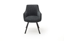 Esszimmerstuhl >Sami< (2-er Set) in  aus Metall - 60x87x61cm (BxHxT)