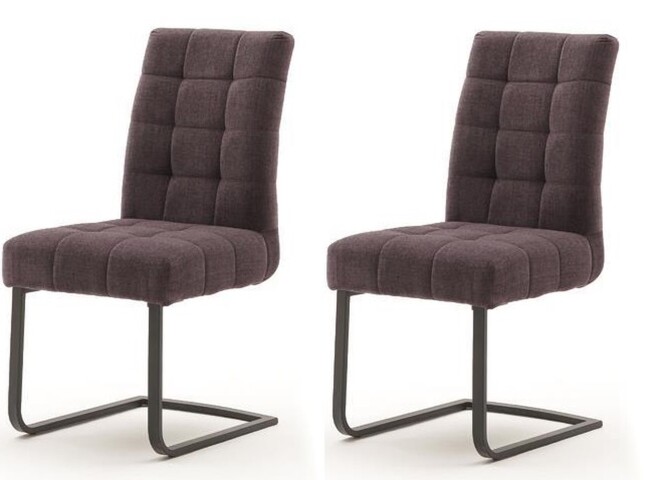 Esszimmerstuhl >Salta< (2-er Set) in  aus Metall - 48x96x64cm (BxHxT)
