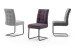 Esszimmerstuhl >Salta< (2-er Set) in Dunkelgrau aus Metall - 48x96x64cm (BxHxT)