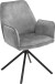 Polsterdrehstuhl >Ottawa< (2-er Set) in Grau aus Metall - 60x89x64cm (BxHxT)