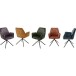 Polsterdrehstuhl >Ottawa< (2-er Set) in Petrol aus Metall - 60x89x64cm (BxHxT)