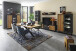 Polsterdrehstuhl >Ottawa< (2-er Set) in Petrol aus Metall - 60x89x64cm (BxHxT)