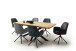 Polsterdrehstuhl >Ottawa< (2-er Set) in Petrol aus Metall - 60x89x64cm (BxHxT)