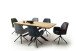 Polsterdrehstuhl >Ottawa< (2-er Set) in Petrol aus Metall - 60x89x64cm (BxHxT)