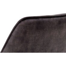 Polsterdrehstuhl >Ottawa< (2-er Set) in Anthrazit aus Metall - 52x89x64cm (BxHxT)