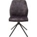 Polsterdrehstuhl >Ottawa< (2-er Set) in Anthrazit aus Metall - 52x89x64cm (BxHxT)