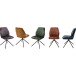 Polsterdrehstuhl >Ottawa< (2-er Set) in Curry aus Metall - 52x89x64cm (BxHxT)