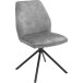 Polsterdrehstuhl >Ottawa< (2-er Set) in Grau aus Metall - 52x89x64cm (BxHxT)