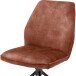 Polsterdrehstuhl >Ottawa< (2-er Set) in Rostbraun aus Metall - 52x89x64cm (BxHxT)