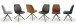 Polsterstuhl >Ottawa< (2-er Set) in Grau aus Metall - 52x89x64cm (BxHxT)