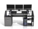 Schreibtisch >Zetel< in Anthrazit - 180x92,5x67,5cm (BxHxT)