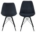Esszimmerstuhl >Ermina< (2-er Set) in Anthrazit - 48,5x85,5x54 (BxHxT)