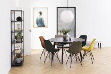 Esszimmerstuhl >Ermina< (2-er Set) in Beige aus Metall - 48,5x85,5x54cm (BxHxT)