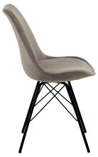 Esszimmerstuhl >Ermina< (2-er Set) in Beige aus Metall - 48,5x85,5x54cm (BxHxT)