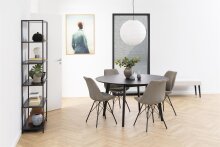 Esszimmerstuhl >Ermina< (2-er Set) in Beige aus Metall - 48,5x85,5x54cm (BxHxT)