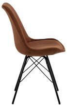 Esszimmerstuhl >Ermina< (2-er Set) in Kupfer aus Metall - 48,5x85,5x54cm (BxHxT)