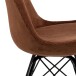 Esszimmerstuhl >Ermina< (2-er Set) in Kupfer aus Metall - 48,5x85,5x54cm (BxHxT)