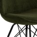 Esszimmerstuhl >Ermina< (2-er Set) in Olivgrün aus Metall - 48,5x85,5x54 (BxHxT)