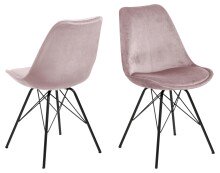 Esszimmerstuhl >Ermina< (2-er Set) in Dusty Rose -...
