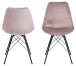Esszimmerstuhl >Ermina< (2-er Set) in Dusty Rose - 48,5x85,5x54 (BxHxT)