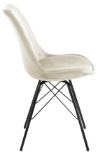 Esszimmerstuhl >Ermina< (2-er Set) in Sand aus Metall - 48,5x85,5x54cm (BxHxT)