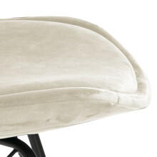 Esszimmerstuhl >Ermina< (2-er Set) in Sand aus Metall - 48,5x85,5x54cm (BxHxT)