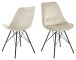 Esszimmerstuhl >Ermina< (2-er Set) in Sand aus Metall - 48,5x85,5x54cm (BxHxT)