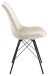 Esszimmerstuhl >Ermina< (2-er Set) in Sand aus Metall - 48,5x85,5x54cm (BxHxT)