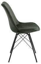 Esszimmerstuhl >Ermina< (2-er Set) in Waldgrün aus Metall - 48,5x85,5x54 (BxHxT)